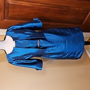 JADE BY JASMINE DRESS 2PC P4  MOTHER OF BRIDE SOCIAL OCCASION BLUE GREEN NWOT